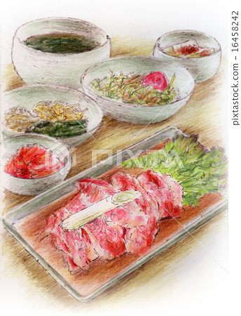 Hood illustration - roasted meat 16458242