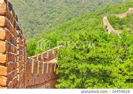 Close-Up Great Wall of China, section "Mitianyu". Close-Up Great Wall of China, section "Mitianyu". 16459028