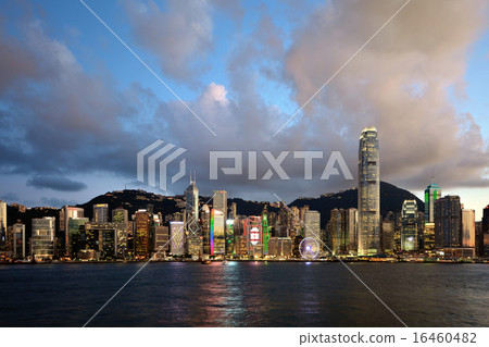 Night view of Hong Kong 16460482