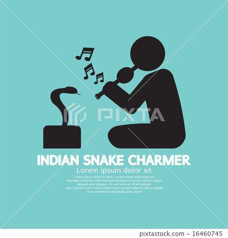Black Symbol Indian Snake Charmer Black Symbol Indian Snake Charmer 16460745