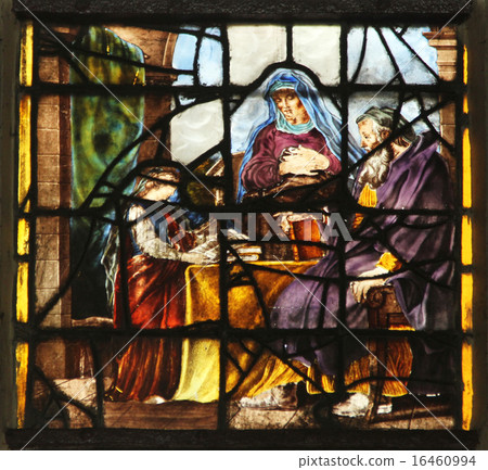 Virgin Mary with her parents, St. Anne and Joachim 16460994