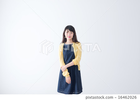 Young lady 20s white backcut model 16462026