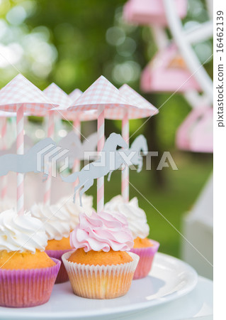 Dessert table for a party. Dessert table for a party. 16462139