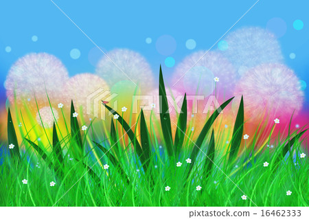 Fairy meadow with dandelions Fairy meadow with dandelions 16462333