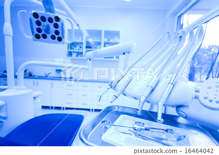 Dental clinic interior, bright colorful tone Dental clinic interior, bright colorful tone 16464042
