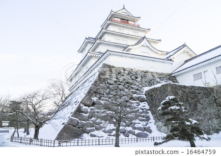 Snowscape of Tsuruga castle 16464759