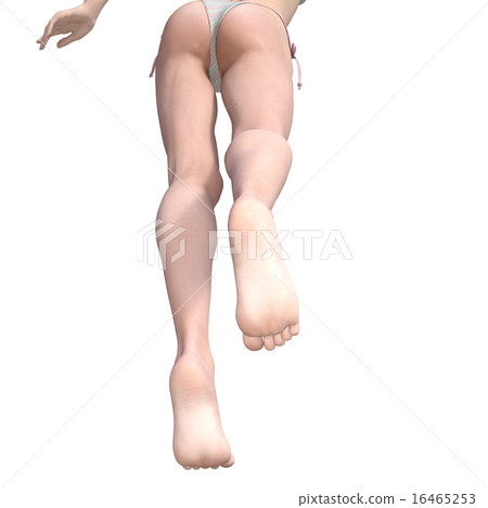 Young lady's foot sole skin care image perming3DGC illustration material Young lady's foot sole skin care image perming3DGC illustration material 16465253