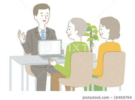 Businessman and senior couple illustration 16469764