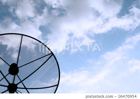 sattelite dish on blue sky sattelite dish on blue sky 16470954