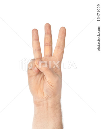 Counting hand - three 16471009