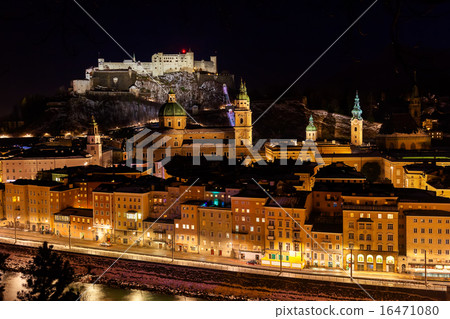 Salzburg and castle Hohensalzburg - Austria 16471080