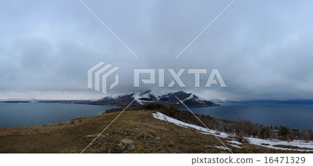 Panorama of Sevan lake peninsula,Armenia 16471329