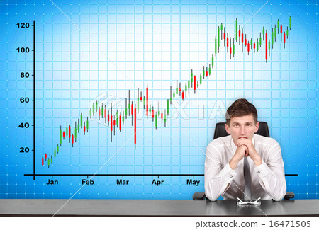stock chart on screen stock chart on screen 16471505