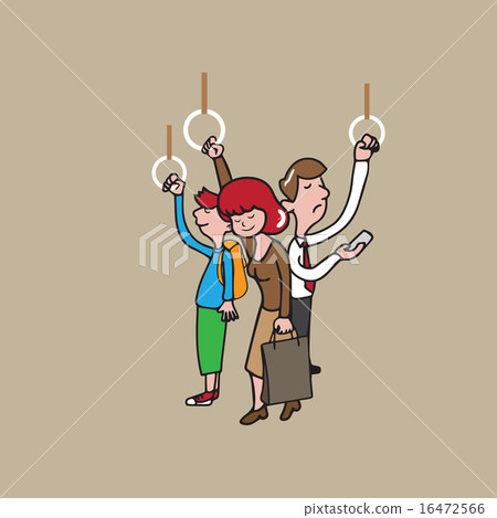 图库插图: subway people 2