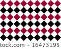 紅色和黑色鑽石圖案 16473195
