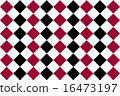紅色和黑色鑽石圖案 16473197