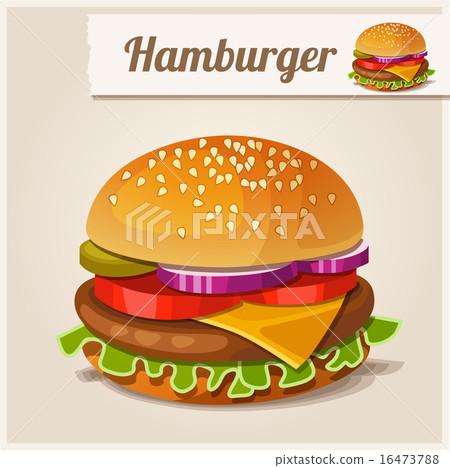 Detailed Icon. Hamburger. 16473788