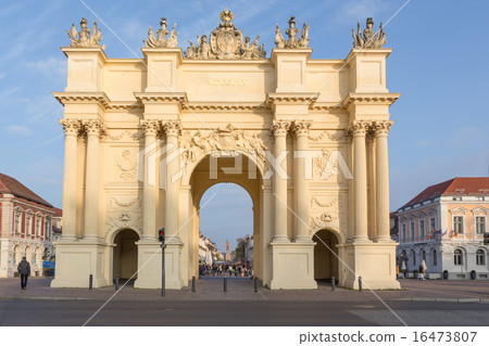 Brandenburg gate with street 16473807