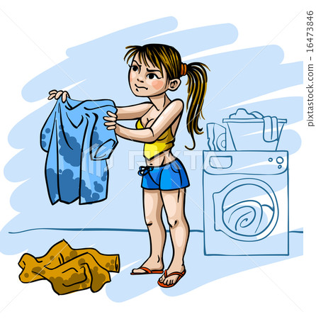 Young woman and dirty things 16473846