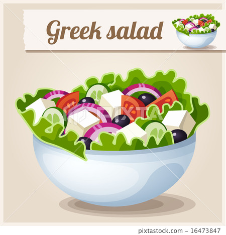 Detailed Icon. Greek salad. Detailed Icon. Greek salad. 16473847