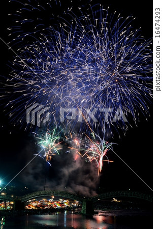 Kintai Bridge Fireworks 6 16474293