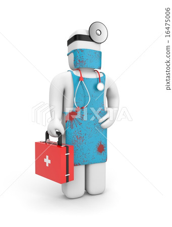 The doctor in the bloody apron 16475006