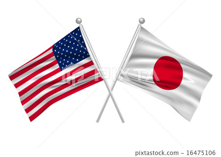 Japan American flag - Stock Illustration [16475106] - PIXTA