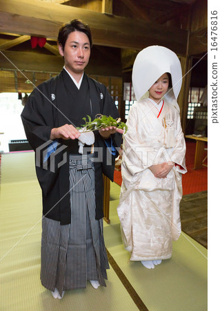 celebration of family milestones, shinto ceremony, shinto wedding 16476816