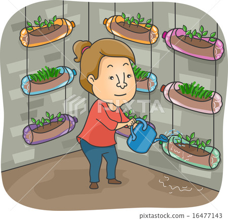 Girl Water Vertical Garden Girl Water Vertical Garden 16477143