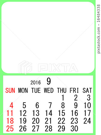 2016 calendar template 16484338