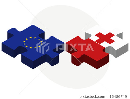 European Union and Tonga Flags 16486749