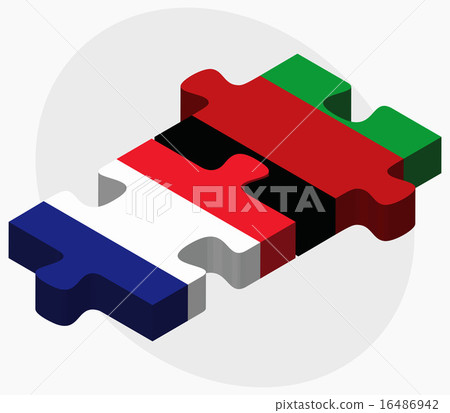 France and Afghanistan Flags in puzzle 16486942