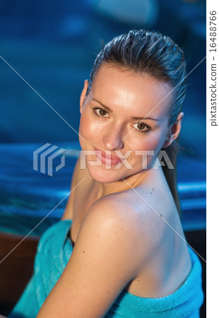 attractive woman in spa attractive woman in spa 16488766