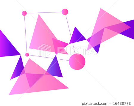 Pink and Purple Abstract Geometric Shape Vector  16488778