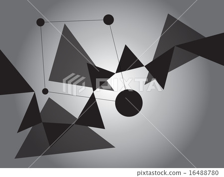Dark Grayscale Abstract Geometric Shape Vector Dark Grayscale Abstract Geometric Shape Vector 16488780