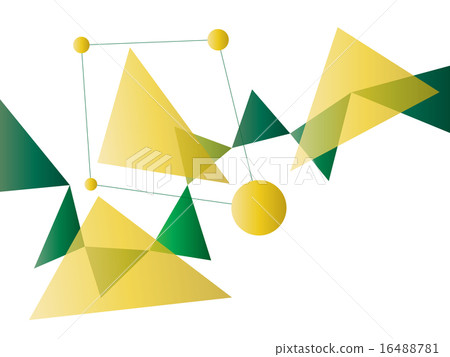 Green and Yellow Abstract Geometric Shape Vector Green and Yellow Abstract Geometric Shape Vector 16488781
