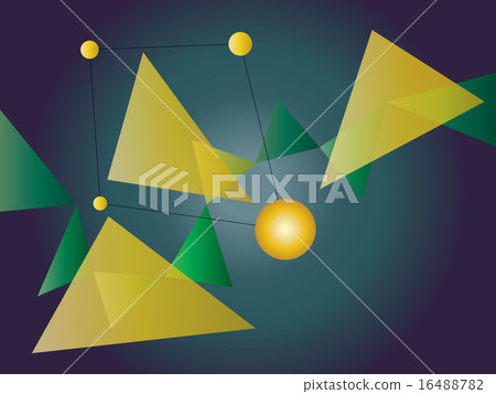 Green and Yellow Abstract Geometric Shape Vector Green and Yellow Abstract Geometric Shape Vector 16488782