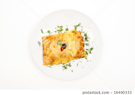 Stuffed pancake. 16490333