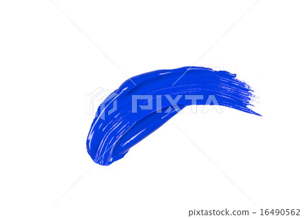 blue stroke of the paint brush 16490562