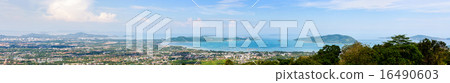 Panorama city and sea of Phuket Province Panorama city and sea of Phuket Province 16490603