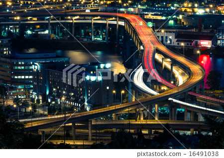 Portland Freeway at Night Portland Freeway at Night 16491038