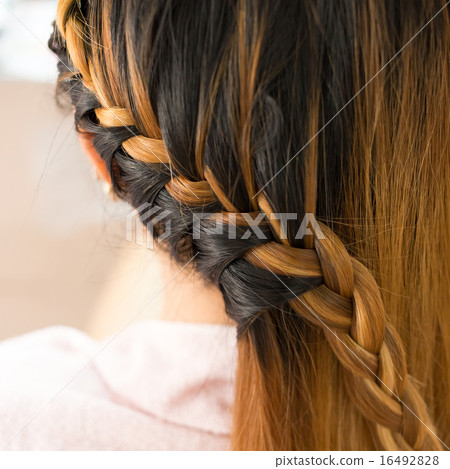 long braid creative brown hair style in salon long braid creative brown hair style in salon 16492828