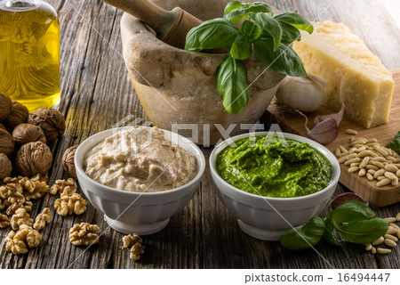 Typical ligurian sauce for fresh pasta 16494447