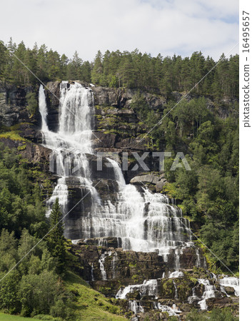 Tvindefossen waterfall near Voss (Norway) 16495657