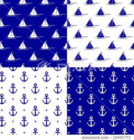 marine pattern - Stock Illustration [16495772] - PIXTA