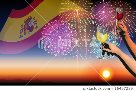 Spanish holiday and festival (Fireworks & wine) Spanish holiday and festival (Fireworks & wine) 16497259