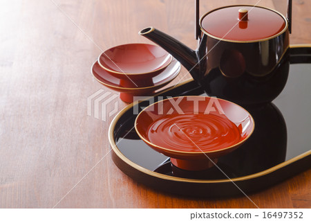 Choshi and cup lacquerware Choshi and cup lacquerware 16497352