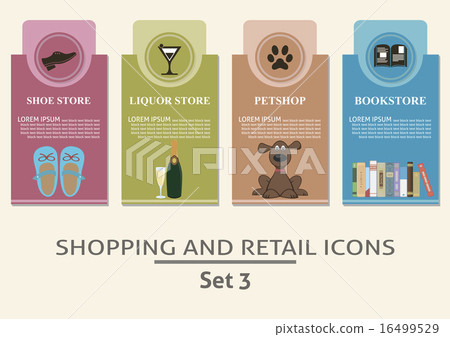Shopping and retail  labels 16499529