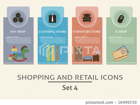 Shopping and retail labels Shopping and retail labels 16499530