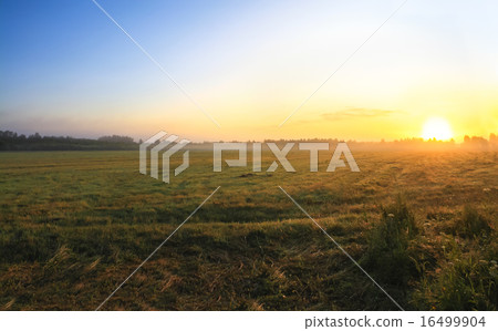 blur background autumn landscape with sunrise and  blur background autumn landscape with sunrise and  16499904